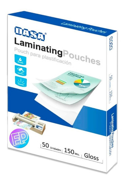 Pouch Plastificadora Dasa A4  225*302 Mm X 50 Unid. 150 Mic. 0 Pouch Plastificadora Dasa A4  225*302 Mm X 50 Unid. 150 Mic. 0