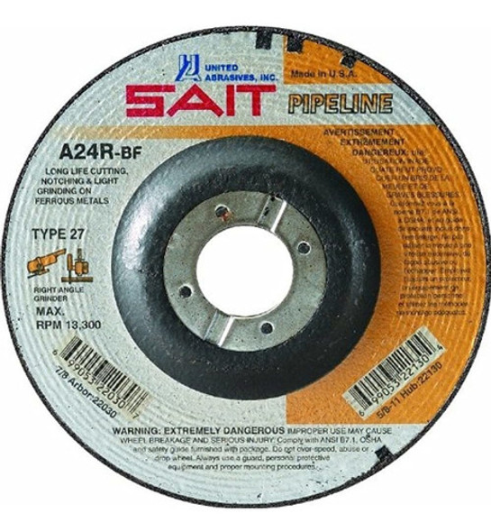 United Abrasives Sait 22007 Tipo 27 Cuttinggrinding Wheel A2 0