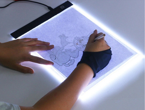 Mesa De Led Luz Branco Desenho Transposição A4 Profissional 1