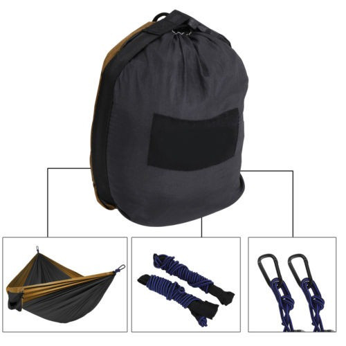 Al Aire Libre Camping Nylon Hamaca Portable Colgante Cama Sw 1