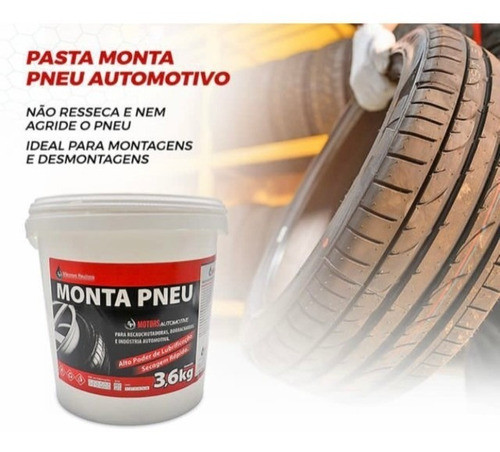 Vaselina Para Montagem E Desmontagem Pneus Industrial 3,6 Kg 1