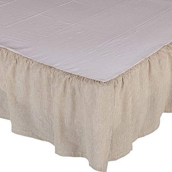 Piper Classics Sara's Ticking Ruffled Queen Bed Skirt, 16  D 0 Piper Classics Sara's Ticking Ruffled Queen Bed Skirt, 16  D 0