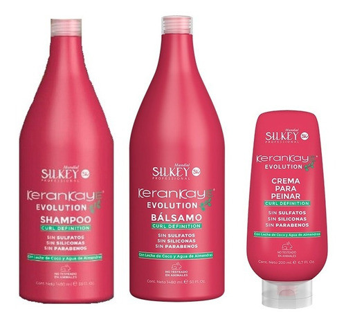 Kit Silkey Kerankaye Evolution Shampoo+balsamo X1480 +crema 0