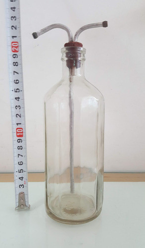 Antiguo Botella Perfumero Laboratorio Sello Laboratorio Arg 0