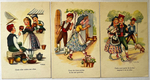 Antiguas Postales Infantiles - Ed. Artigas- Girona-españa- 0