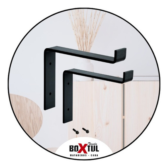 Mensulas Hierro Soporte Para Estante X 4 Uni 20 Cm + Tor Inf 1