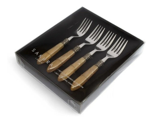 Set X 4 Tenedor De Postre Bacci Firenze Sakura Original G 1
