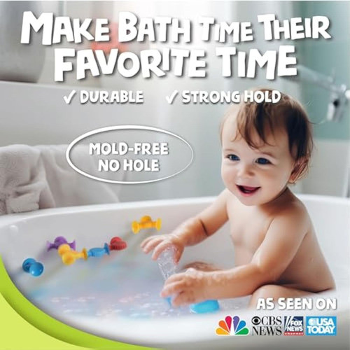 Bunmo Juguetes De Baño Con Succión Texturizada, 10 1