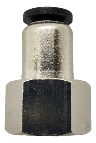 Conector Recto Neumático Rosca Hembra 1/4 X P/ Tubo 4 Mm 0