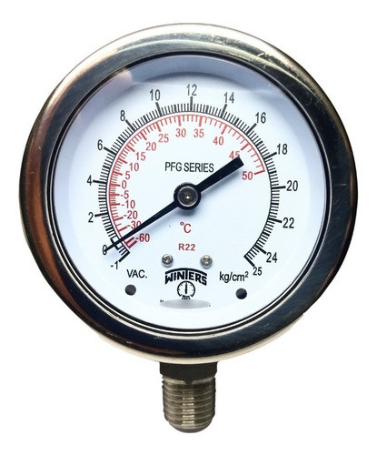 Manómetro P/refrigeración -1/0/25 Kg/cm2 Pfg1731r3r99-r22 0
