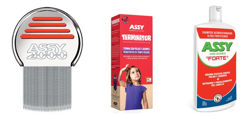 Kit Peine Fino Assy 2000 + Terminator + Shampoo Assy Forte 0