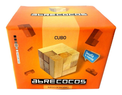 Juego De Ingenio Madera Para Armar Cubo Ciencia Original 0