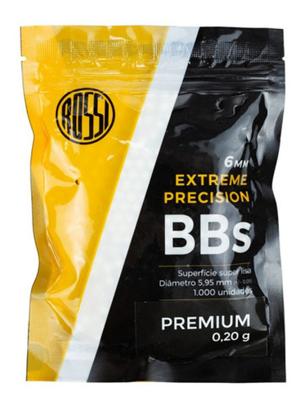 Bala Airsoft 6mm 0.20g Rossi 1000un +velocidade + Kit Alvos 1