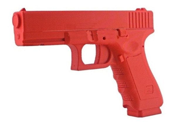 Arma Pistola Entrenamiento Profesional Glock 17 Roja 0