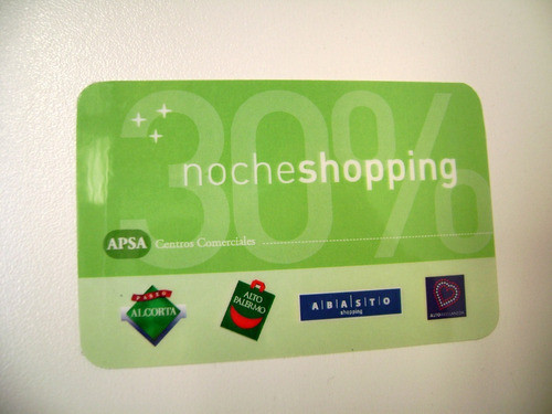 Tarjeta Noche Shopping Alto Palermo Paseo Alcorta Desc Boedo 0