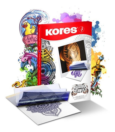 Papel Kores Transfer Tatoo X 50 Hjs. 0