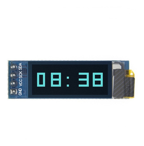 Kit 2 Display Oled 0,91 128x32 I2c Iic Azul Arduino 0
