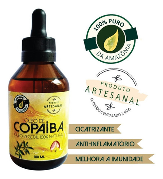 Óleo De Copaíba E Andiroba Da Amazônia 100% Puro / 100 Ml 1 Óleo De Copaíba E Andiroba Da Amazônia 100% Puro / 100 Ml 1