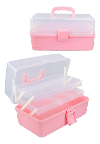 Organizador Rosa Portátil De 3 Capas Para Cabello Y Herramie 0