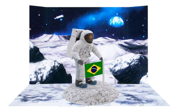 Modelo Escolar Pdf P/montar Em Papel 152 - Astronauta Brasil 0