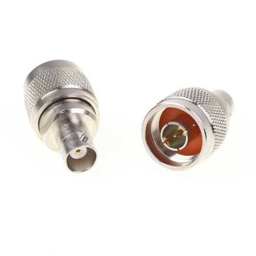 2 Piezas N Tipo Enchufe Macho A Bnc Hembra Conector Rf Coaxi 1