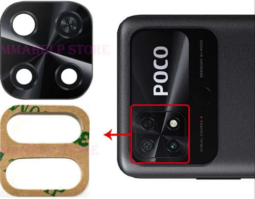 Vidrio Lente Camara Trasera Xiaomi Poco C40 1
