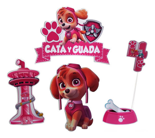 Adorno De Torta Patrulla Canina Sky  Cumpleaños Infantiles 0
