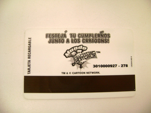 Tarjeta Mundo Cartoon Network Fichin Arcade Coleccion Boedo 1