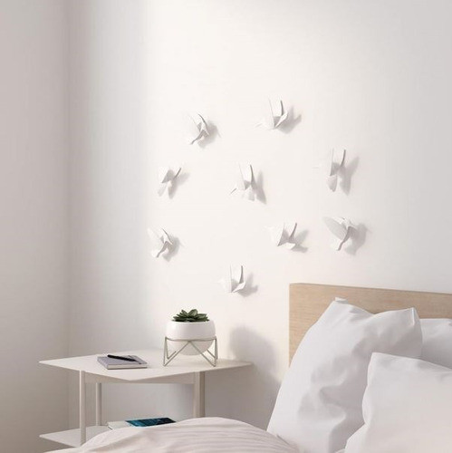 Decoración De Pared Blanco X9 Hummingbird 1
