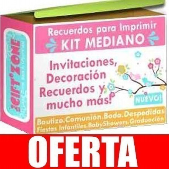Kit Imprimible Tarjetas Recuerdos Invitaciones Boda, Bautizo 1