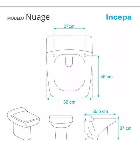 Assento Sanitario Nuage Plus Branco 1