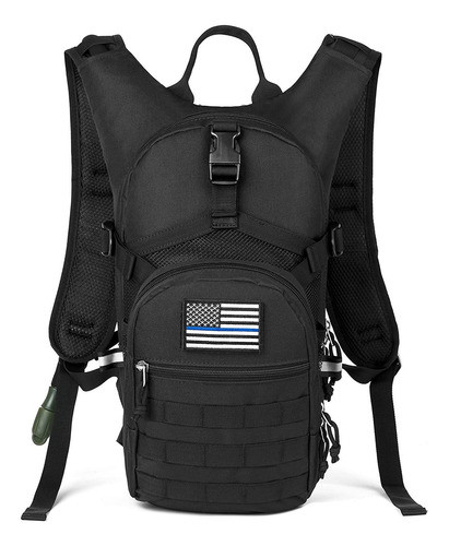 Mochila Senderismo Ligera Negra Hidratacion 2l 0