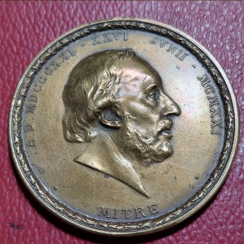 Medalla El Sembrador - Mitre 1921 - Bronce - 45 Mm - 127 0