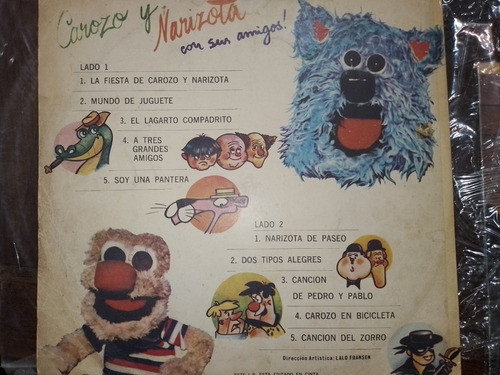 Vinilo Lp - Carozo Y Narizota Y Sus Amigos - Año 1980 1