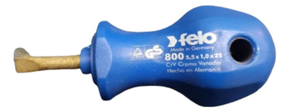 Destornillador Plano 5.5x25mm Linea 800 - Felo Aleman 0