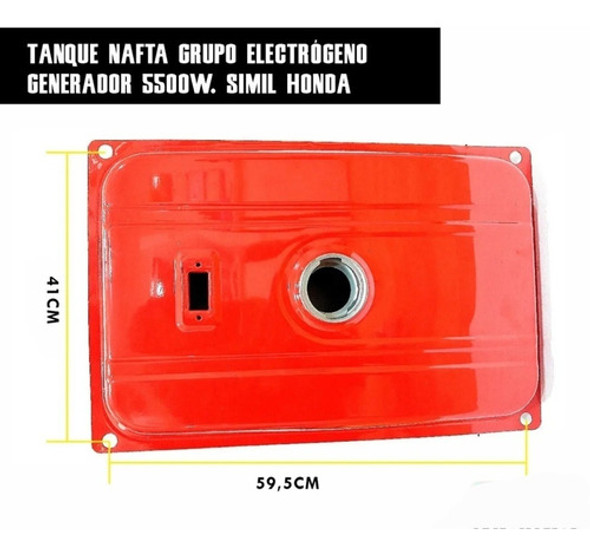 Tanque Combustible Generador Grupo Chino 5500 6500 7500w 0