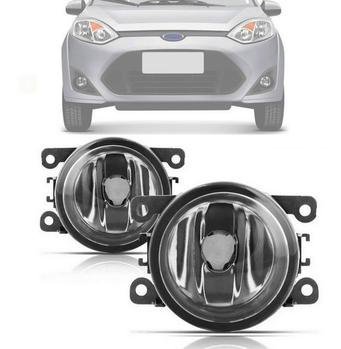 Kit Farol Milha Auxiliar Neblina Fiesta 2010 Até 2016 Par 0