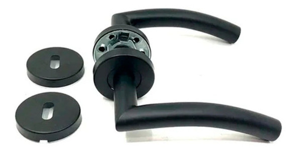 Manija Acero Inoxidable Curva Negra Moderna Bronzen 1052n 0