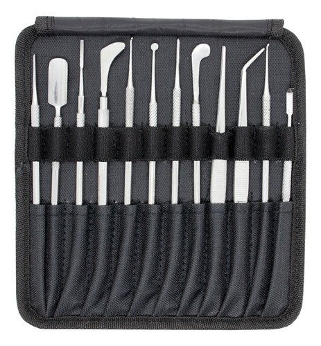 Probasic Inox Set Instrumental Manicuria 12 Piezas Local 0
