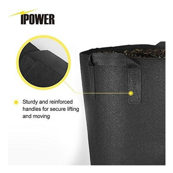 Ipower 5pack Crecer Bolsas De Tela Correa De Macetas De Aire 1 Ipower 5pack Crecer Bolsas De Tela Correa De Macetas De Aire 1