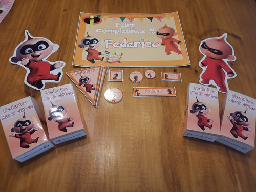 Jack Jack Los Increibles Kit Cumpleaños Y Candy Bar 1