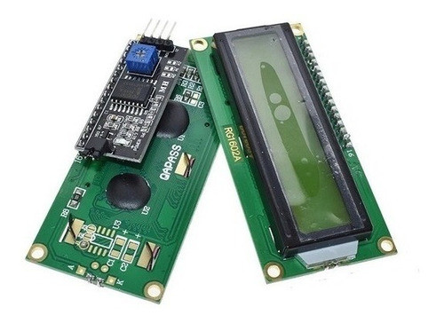Display Lcd 16x2 1602 C/ Back Verd + Modulo I2c Pic Arduino 0