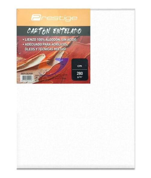 Carton Entelado Oleo Acrilica 40x50 Pack X2 Serviciopapelero 0