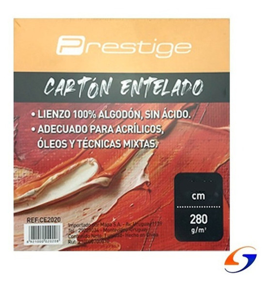 Carton Entelado Oleo Acrilica 40x50 Pack X2 Serviciopapelero 1