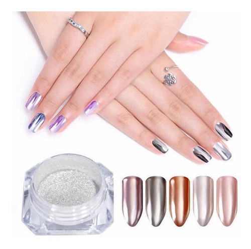 Born Pretty Polvo Duo Cromo Mirror Espejo Nail Art 0