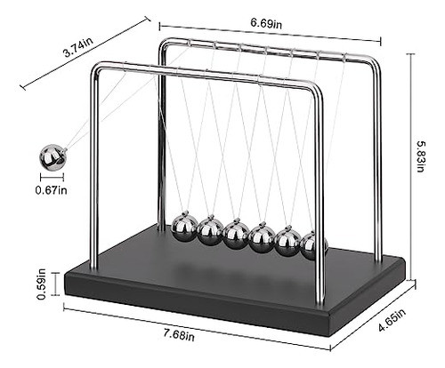 Bolas De Equilibrio De Movimiento Cinetico Para Escritorio 1