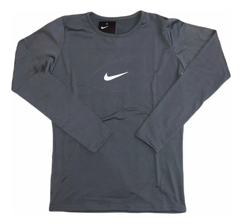 Remera Térmica Nike Gris Talle Xxl - Manga Larga 0