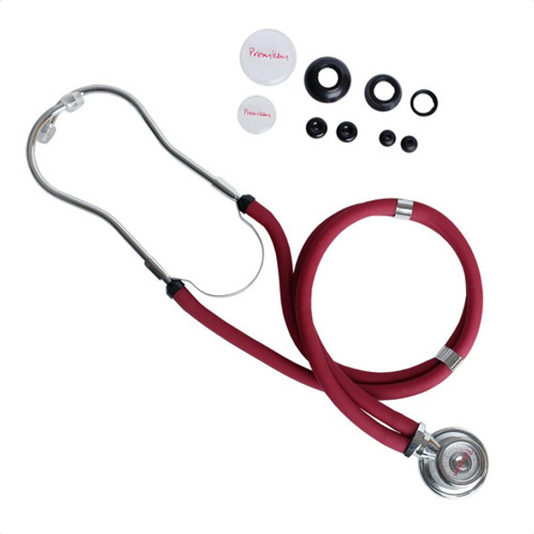 Kit Acadêmico Completo C/ Aparelho De Pressão E Esteto Vinho 1