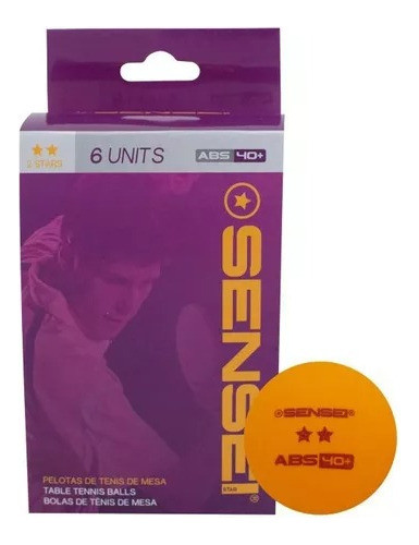 Pack Pelotas Ping Pong Sensei 2 Estrellas X 6 Originales 0