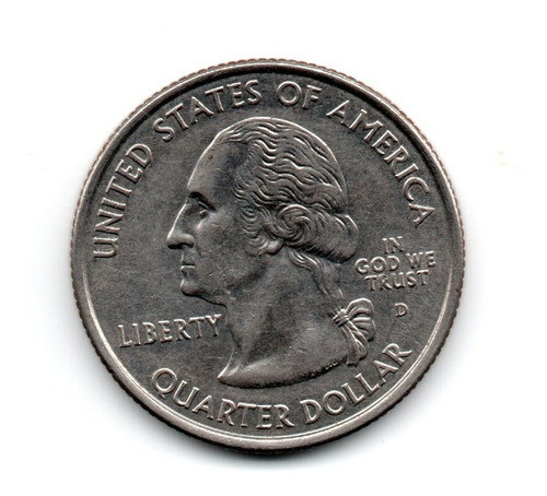Estados Unidos Usa Moneda 1/4 Dolar North Carolina Año 2001d 1